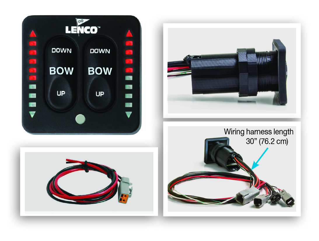 Lenco Standard intégré Tactile Commutateur Kit avec connecteur F/SINGLE Actuator Systems 