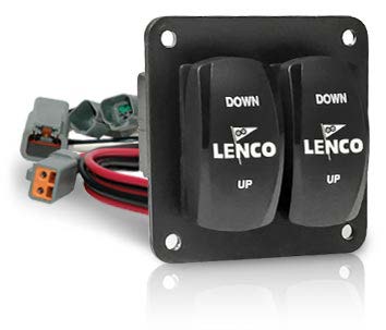 Double Rocker 10222211d Lenco 10222-211D Trim Tab Switch Kit 